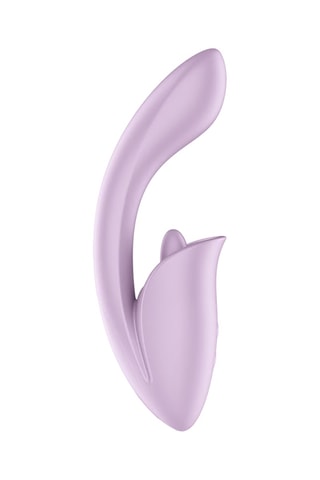 Vibrador rabbit tongue expert - Malva - 8 cm