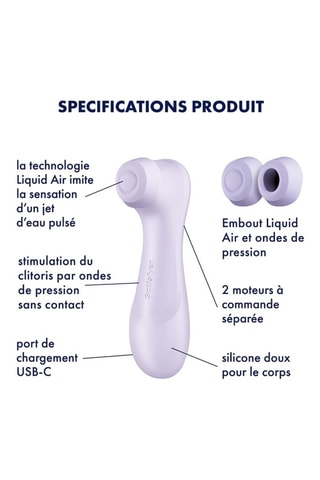 Estimulador clitoriano Satisfyer Pro 2 Generation 3 Connect App - Malva