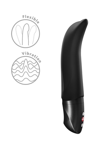 Vibrador Diva dolphin - Negro - 19 cm