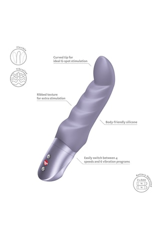 Vibrador abby g - Violeta - 19 cm