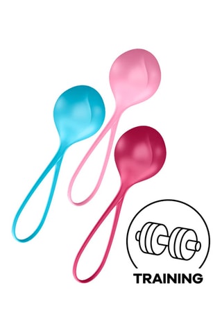 3 bolas chinas Strengthening Balls - Azul y rosa