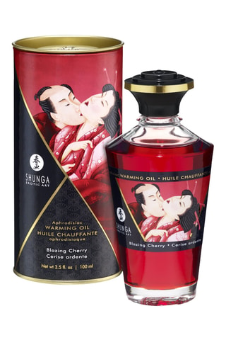 Huile chauffante aphrodisiaque cerise ardente - 100 ml