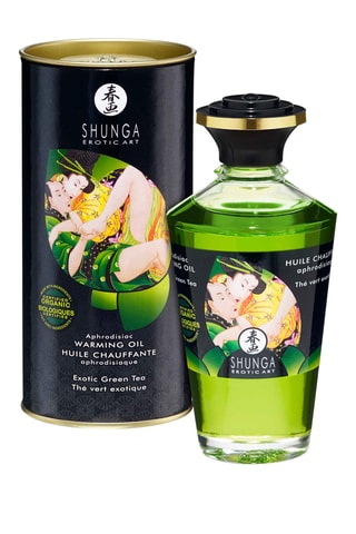 Huile chauffante aphrodisiaque thé vert exotique - 100 ml