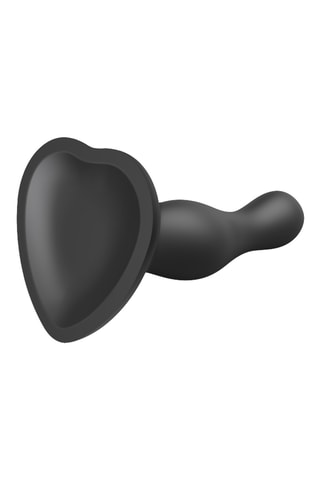 Dildo Plug Curvy - Talla XL - Negro - 16,5 cm