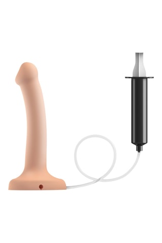 Godemichet éjaculateur vanille - Taille S - Beige - 14,5 cm
