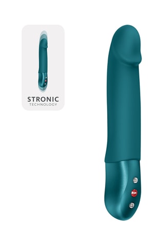 Vibrador vaivén Stronic Real - Verde - 20 cm