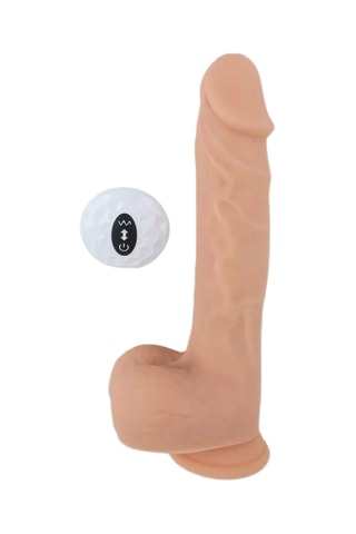 Godemiché waterproof réaliste swirl & thrust - Beige - 17 cm