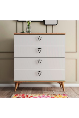 Commode 5 tiroirs - 80 x 45 x 90 cm