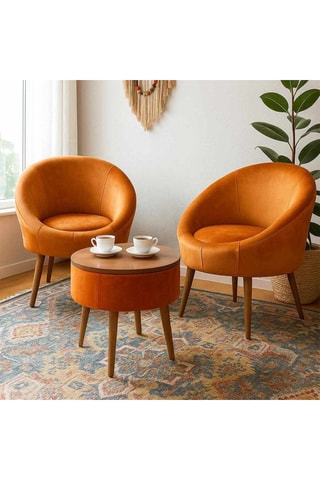 2 fauteuils et table basse