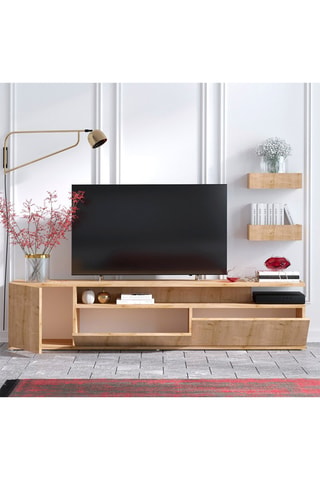Meuble TV 3 tiroirs Alika - 180 x 45 x 35 cm