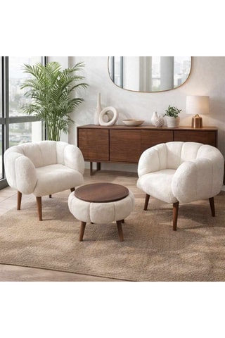 2 fauteuils et table basse