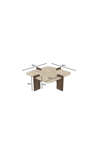 Table basse - 90 x 90 x 40 cm