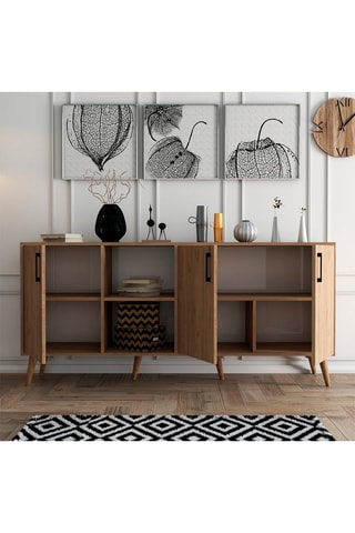 Bahut 3 portes - 180 x 45 x 80 cm