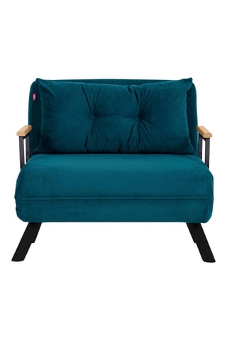 Fauteuil Sando - Bleu canard - Revêtement polyester