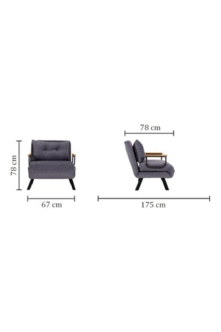 Fauteuil Sando - Bleu canard - Revêtement polyester