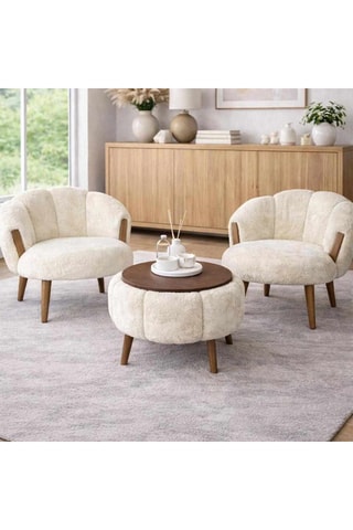 2 fauteuils et table basse