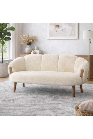 Canapé - Beige - En polyester