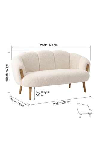 Canapé - Beige - En polyester
