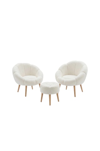 2 fauteuils et pouf