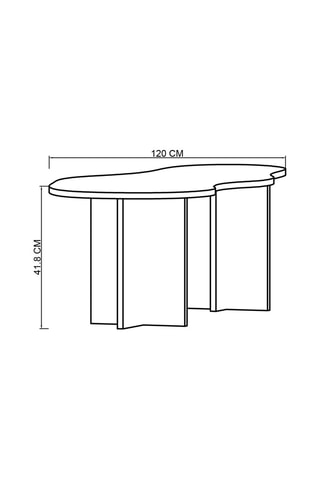 Table basse - 120 x 42 x 55 cm