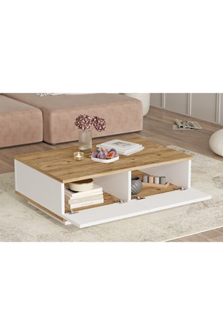 Meuble TV et table basse - 180 x 44,6 x 44,5 cm - 90 x 28,6 x 60 cm