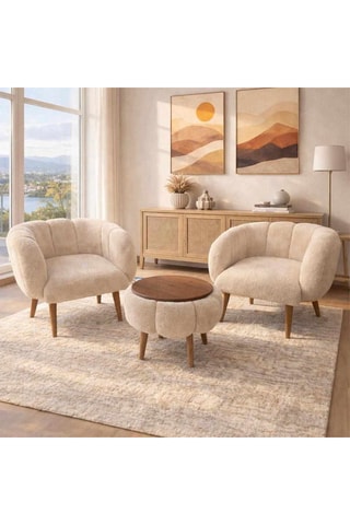 2 fauteuils et table basse