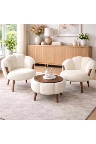2 fauteuils et table basse