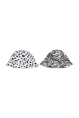 2 Bobhoedjes Wit en Zwart