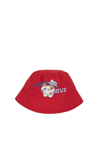 Dubbelzijdig Bobhoedje Rood