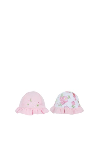 Dubbelzijdig bobhoedje - Roze