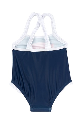 Badpak - Wit en Marineblauw
