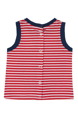 Hemd Wit en Marineblauw