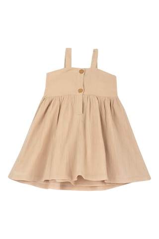Jurk - Beige en Wit