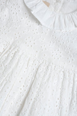 Jurk met Engelse borduursels - Wit