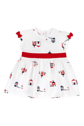 Jurk - Wit en Rood