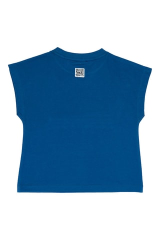 T-shirt en Etui - Petrolblauw