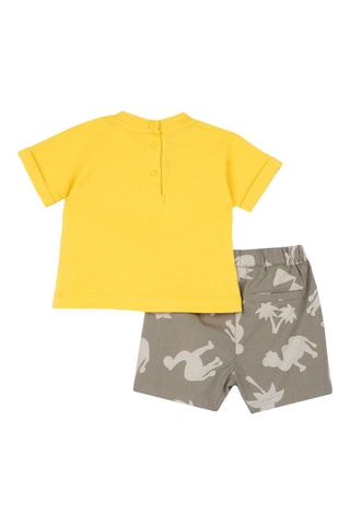 T-shirt en Short - Geel en Grijs