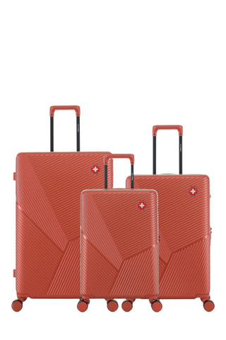 Juego de 3 maletas Fribourg (S/M/L) - 59/66/76 cm - Naranja oscuro