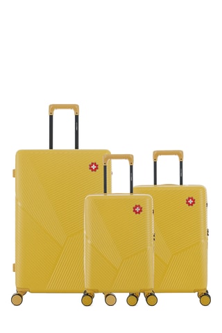 Juego de 3 maletas Fribourg (XS/S/L) - 55/59/76 cm - Amarillo