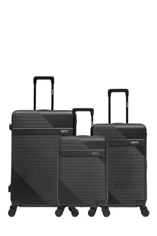 Juego de 3 maletas Wohlen (S/M/L) - 56/66,5/75,5 cm - Negro