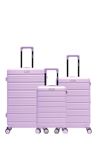 Juego de 3 maletas Lugano (XS/M/L) - 52/65,5/74,5 cm - Violeta