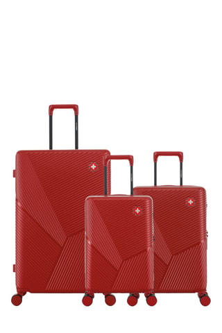 Juego de 3 maletas Fribourg (XS/S/L) - 55/59/76 cm - Burdeos
