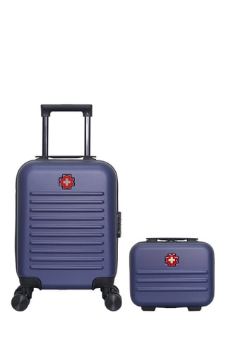 Maleta de cabina low cost (XS) y vanity Wil - 30/46 cm - Azul