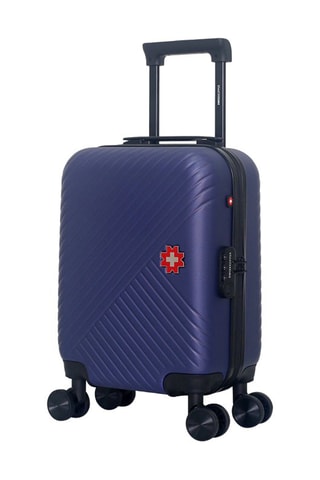 Maleta de cabina low cost (XS) Spiez - 46 cm  - Negro, rojo, azul y plateado