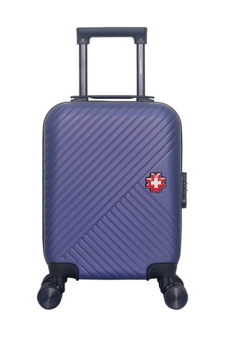 Maleta de cabina low cost (XS) Spiez - 46 cm  - Negro, rojo, azul y plateado