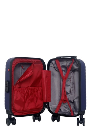 Maleta de cabina low cost (XS) Spiez - 46 cm  - Negro, rojo, azul y plateado