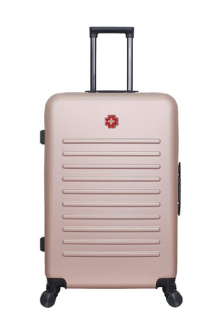 Maleta grande (L) Wil - 75 cm  - Blanco, negro, rojo, rosa y dorado