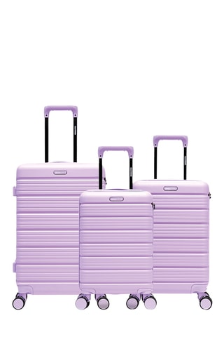 Juego de 3 maletas Lugano (XS/S/M)  - 52/55,5/65,5 cm - Violeta