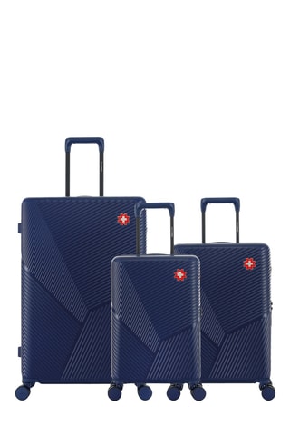 Juego de 3 maletas Fribourg (XS/S/L) - 55/59/76 cm - Azul oscuro