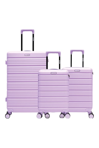 Juego de 3 maletas Lugano (XS/S/L) - 52/55,5/74,5 cm - Violeta